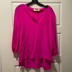 Amanda uprichard silk small fuschia blouse